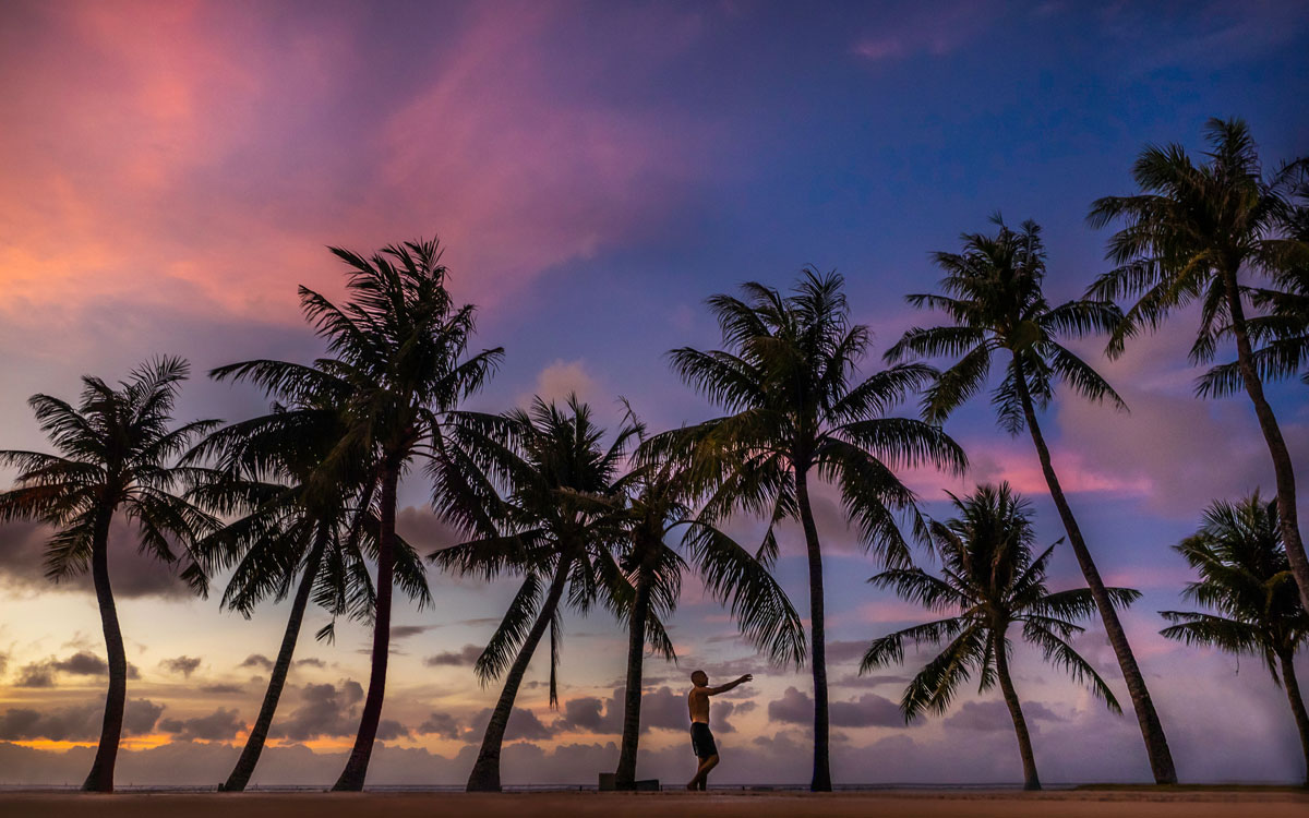 Sunset at Guam beach